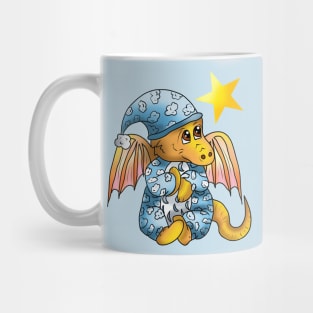 Bedtime for a Baby Dragon Wishing on a Star Mug